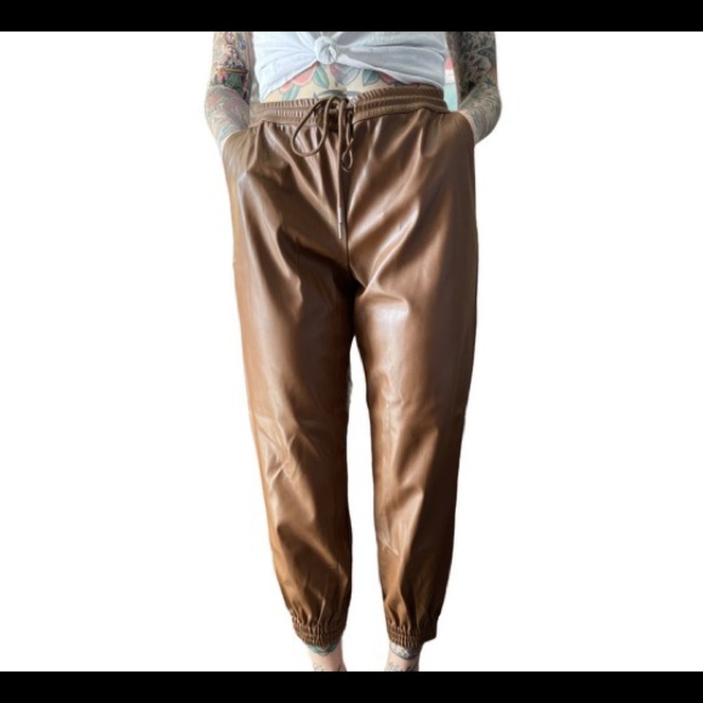 Pleather pants